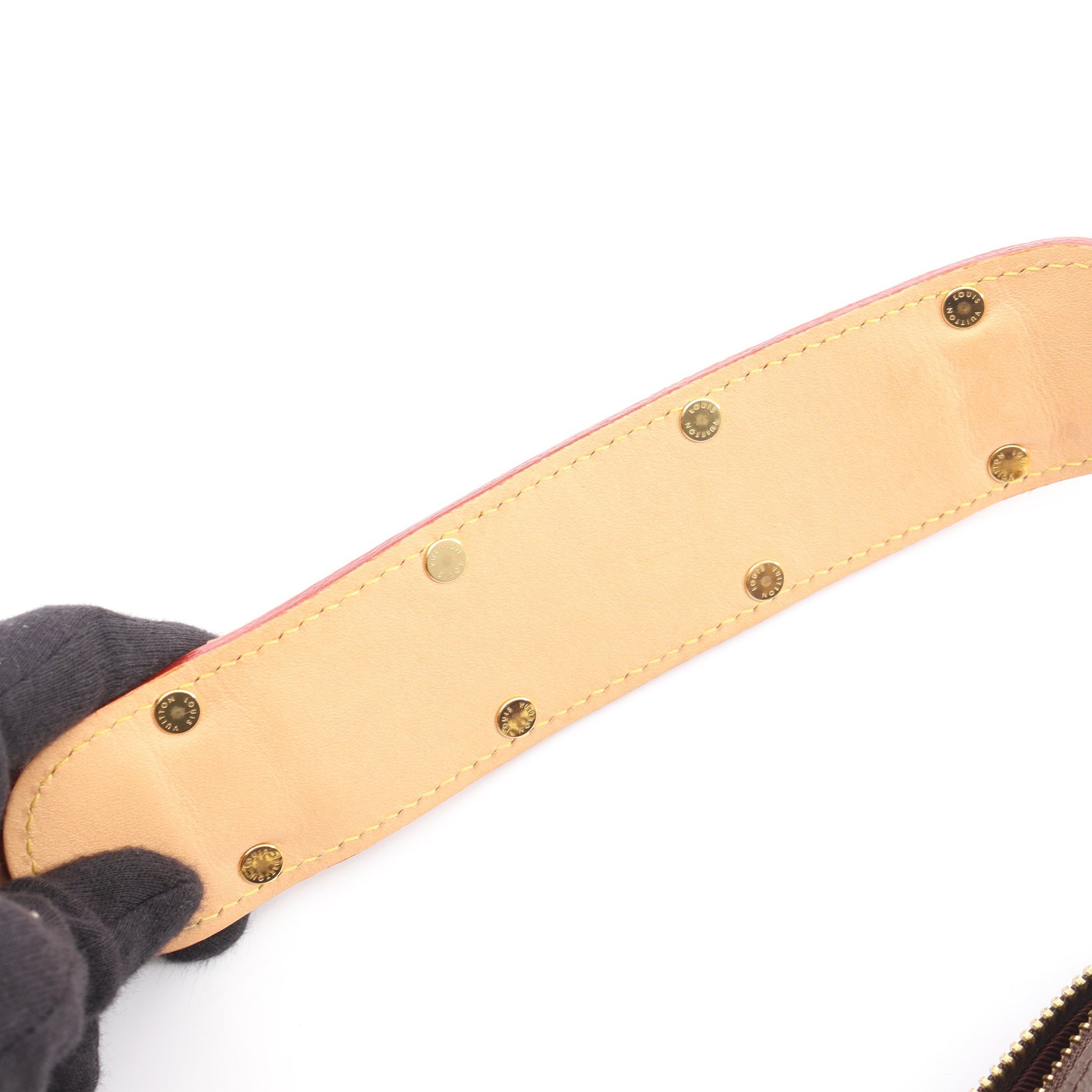 クロワッサン モノグラム ショルダーバッグ PVC レザー ブラウン ルイヴィトン バッグ LOUIS VUITTON