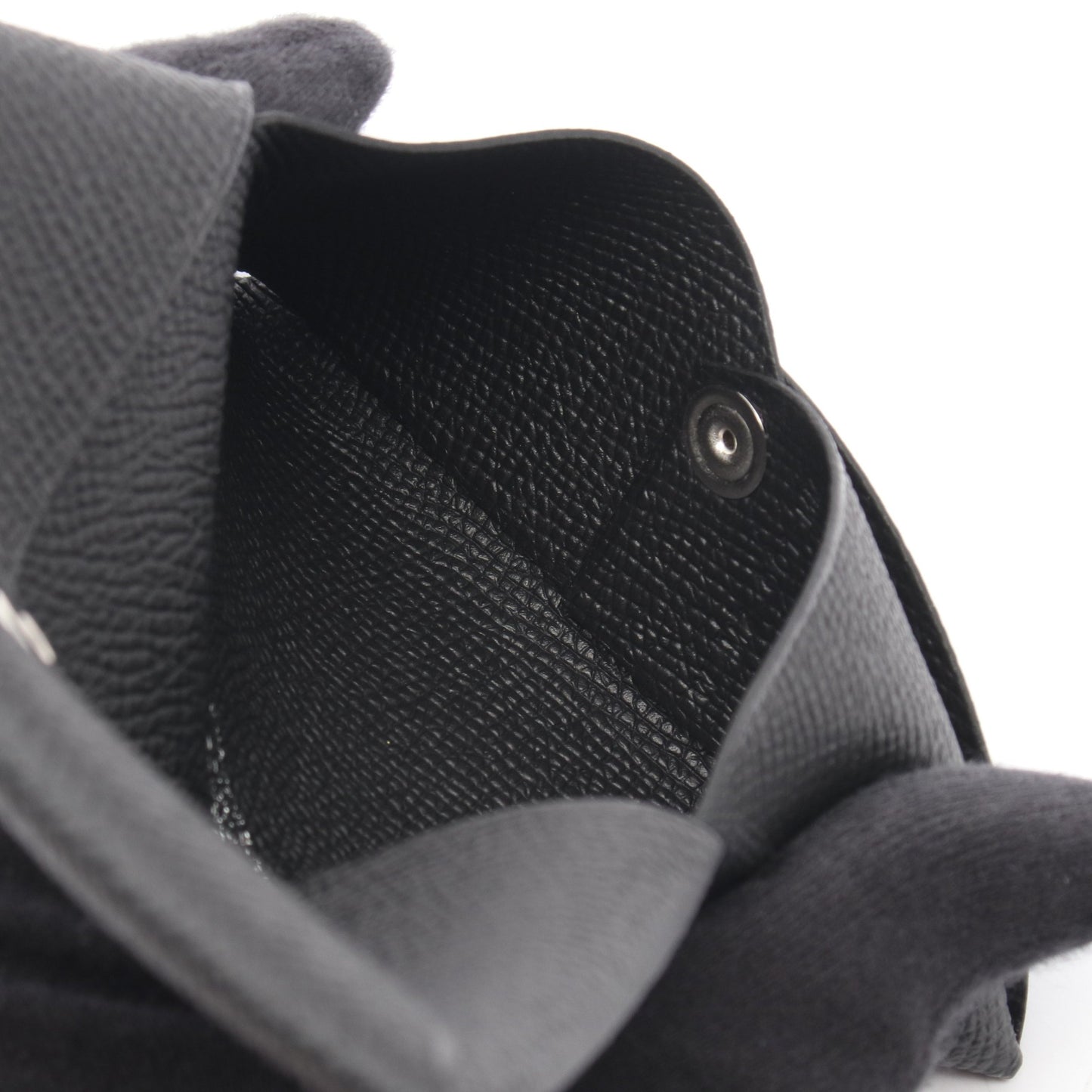 カルヴィ コインケース ヴォーエプソン ブラック シルバー金具 W刻印 エルメス