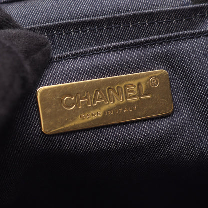 ココマーク 2WAY チェーンショルダーバッグ バニティバッグ ラムスキン ブラック ゴールド金具 シャネル