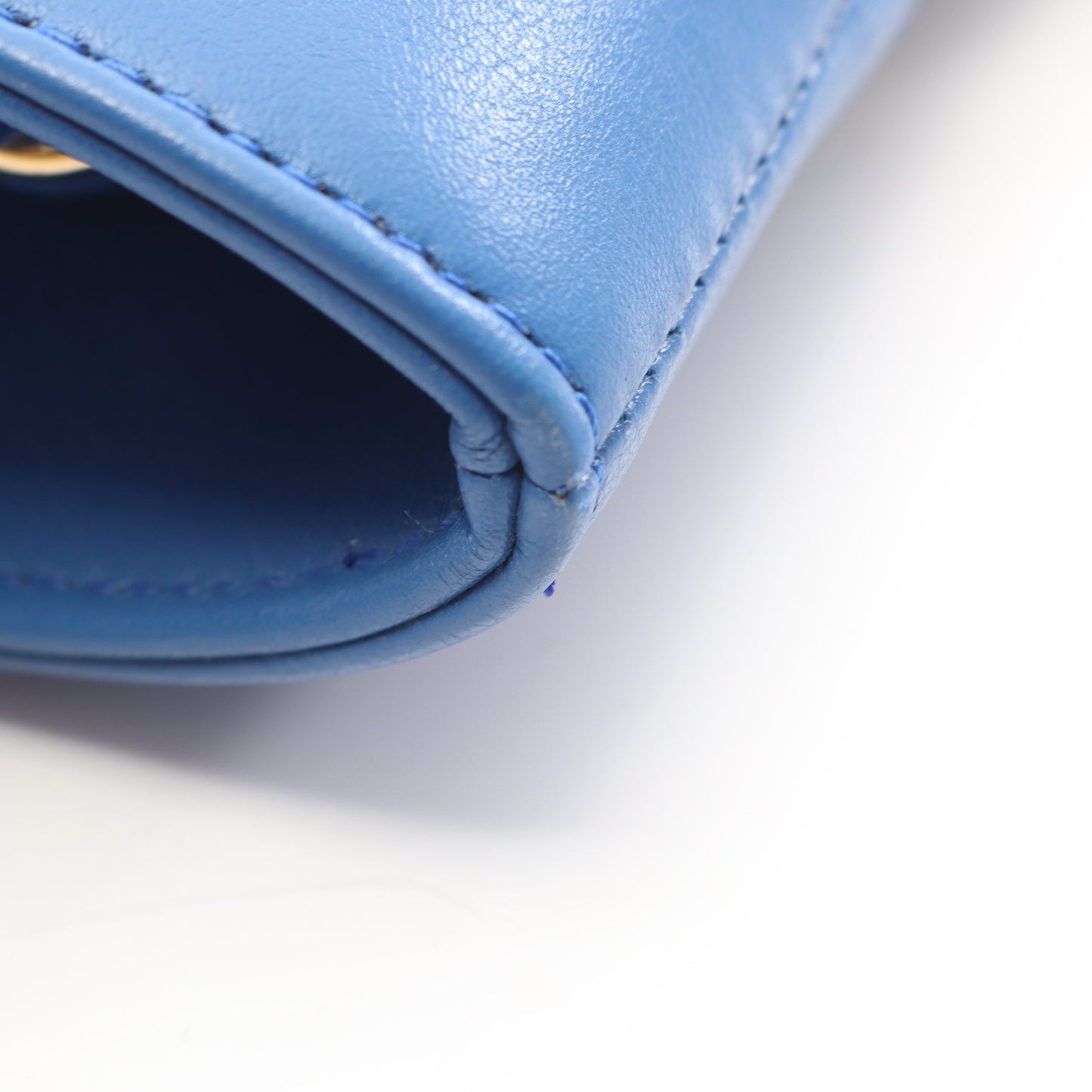 シャネル31 マトラッセ 2WAY ショルダーバッグ ラムスキン ツイード ブルー マルチカラー ゴールド金具 シャネル