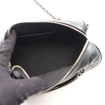 マトラッセ 2WAY ハンドバッグ ミニボストンバッグ ラムスキン ブラック ゴールド金具 シャネル バッグ CHANEL