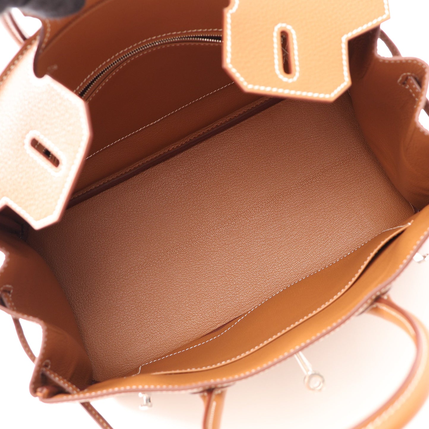 バーキン30 ゴールド ハンドバッグ トゴ ブラウン シルバー金具 G刻印 エルメス