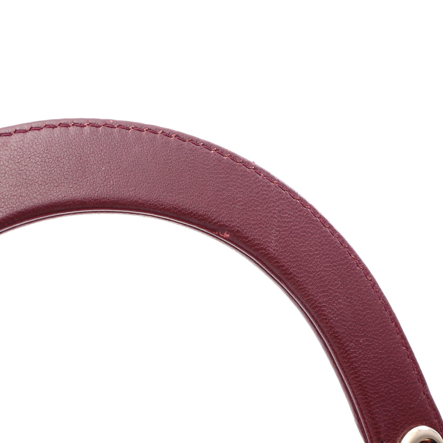 LADY DIOR レディディオール カナージュ 2WAY ハンドバッグ ラムスキン レッド パープル ボルドー クリスチャンディオール