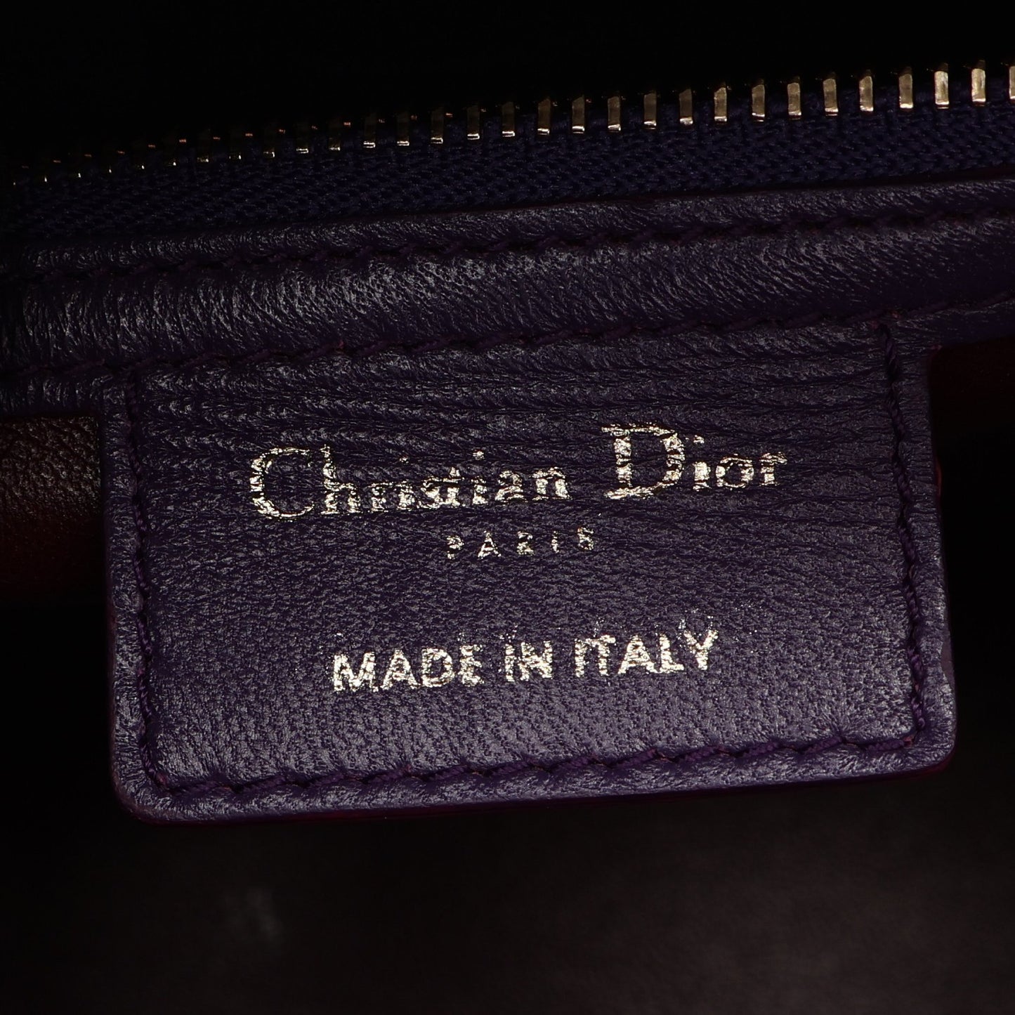 LADY DIOR レディディオール カナージュ 2WAY ハンドバッグ ラムスキン レッド パープル ボルドー クリスチャンディオール