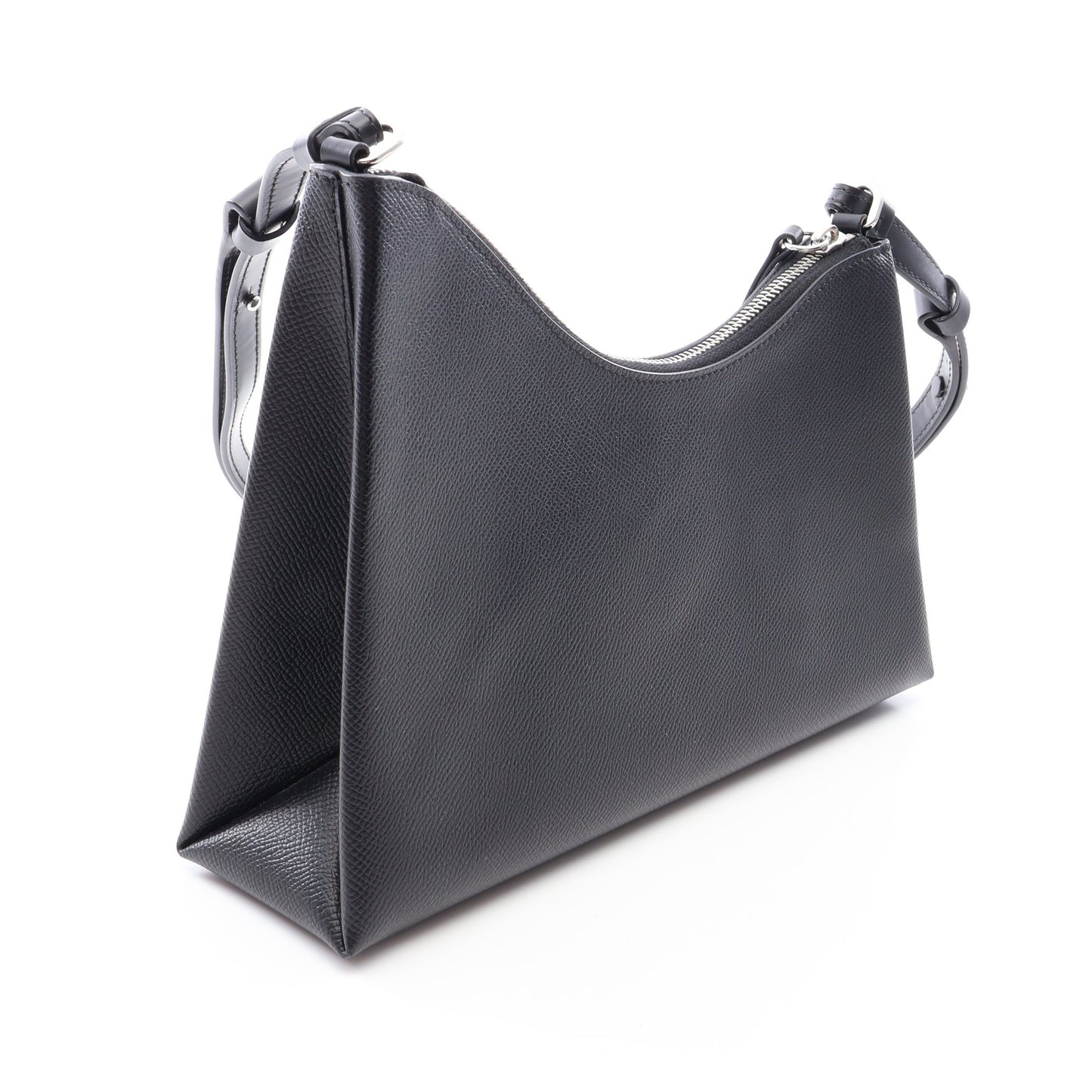スナッチト ホーボー ショルダーバッグ レザー ブラック メゾンマルジェラ バッグ Maison Margiela
