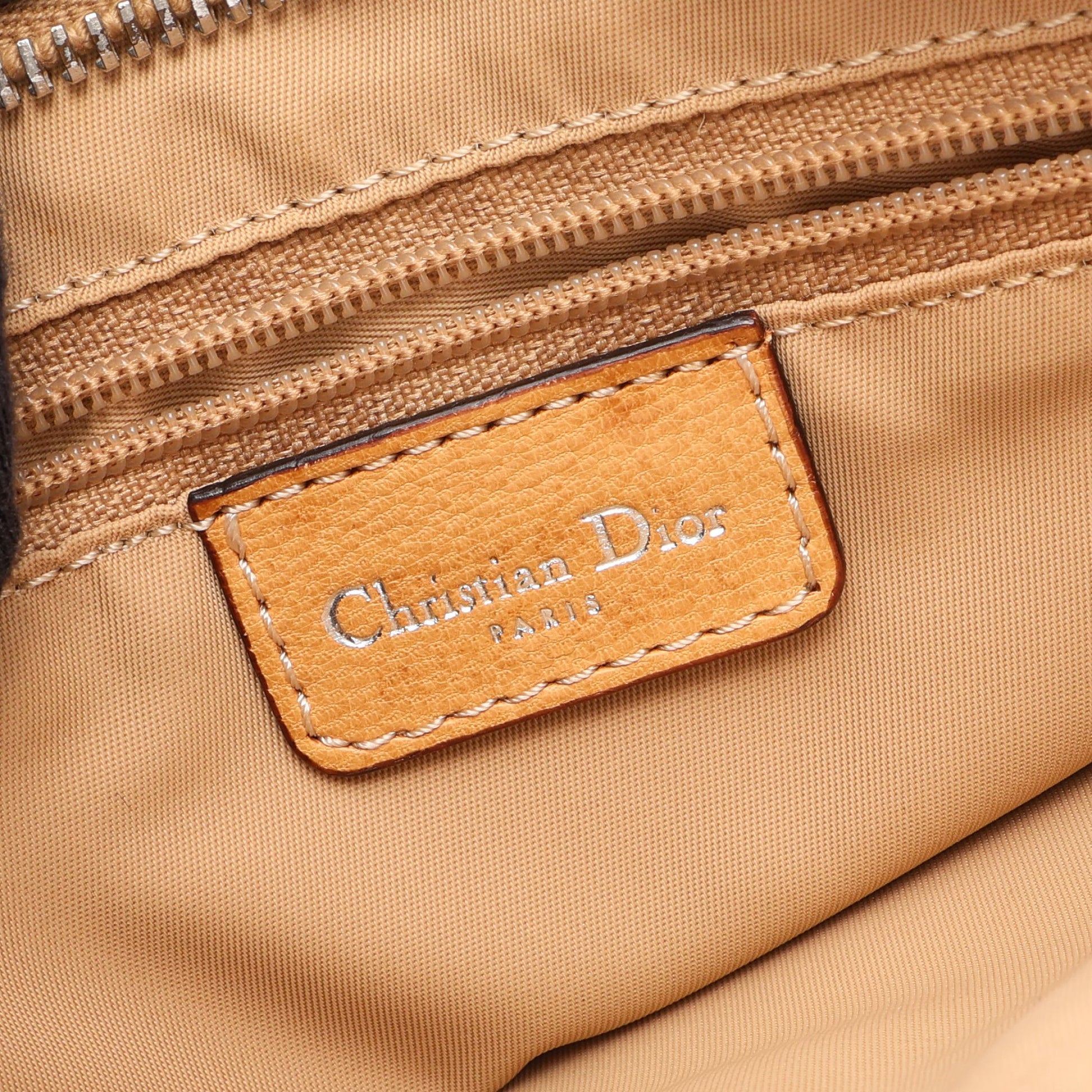 ストリートシック トロッター ショルダーバッグ キャンバス レザー ベージュ クリスチャンディオール バッグ Christian Dior