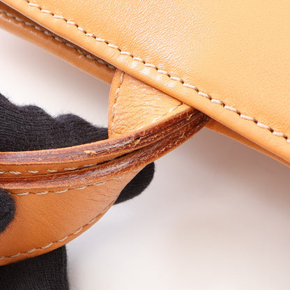 マカダム ショルダーバッグ トートバッグ PVC レザー ベージュ セリーヌ