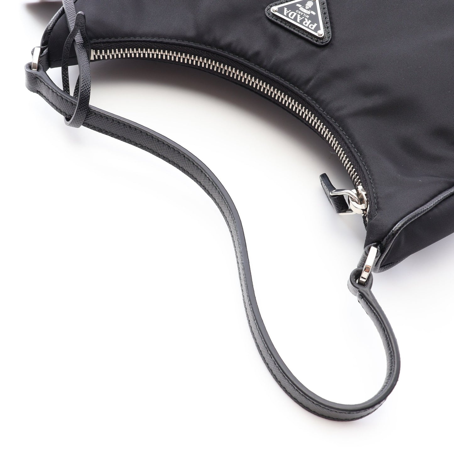 TESSUTO+SAFFIANO Re-Edition 2005 Re-Nylon ミニバッグ ハンドバッグ ナイロン サフィアーノレザー ブラック プラダ