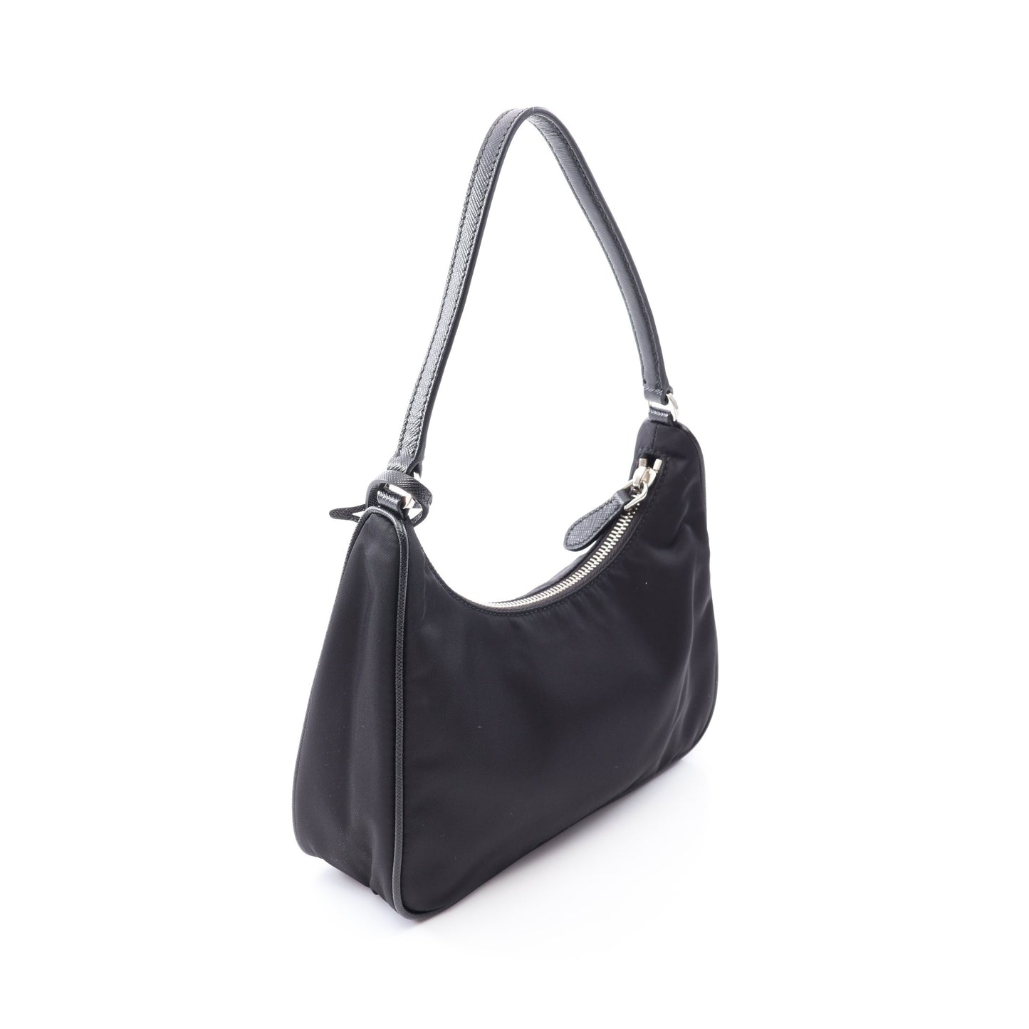 TESSUTO+SAFFIANO Re-Edition 2005 Re-Nylon ミニバッグ ハンドバッグ ナイロン サフィアーノレザー ブラック プラダ