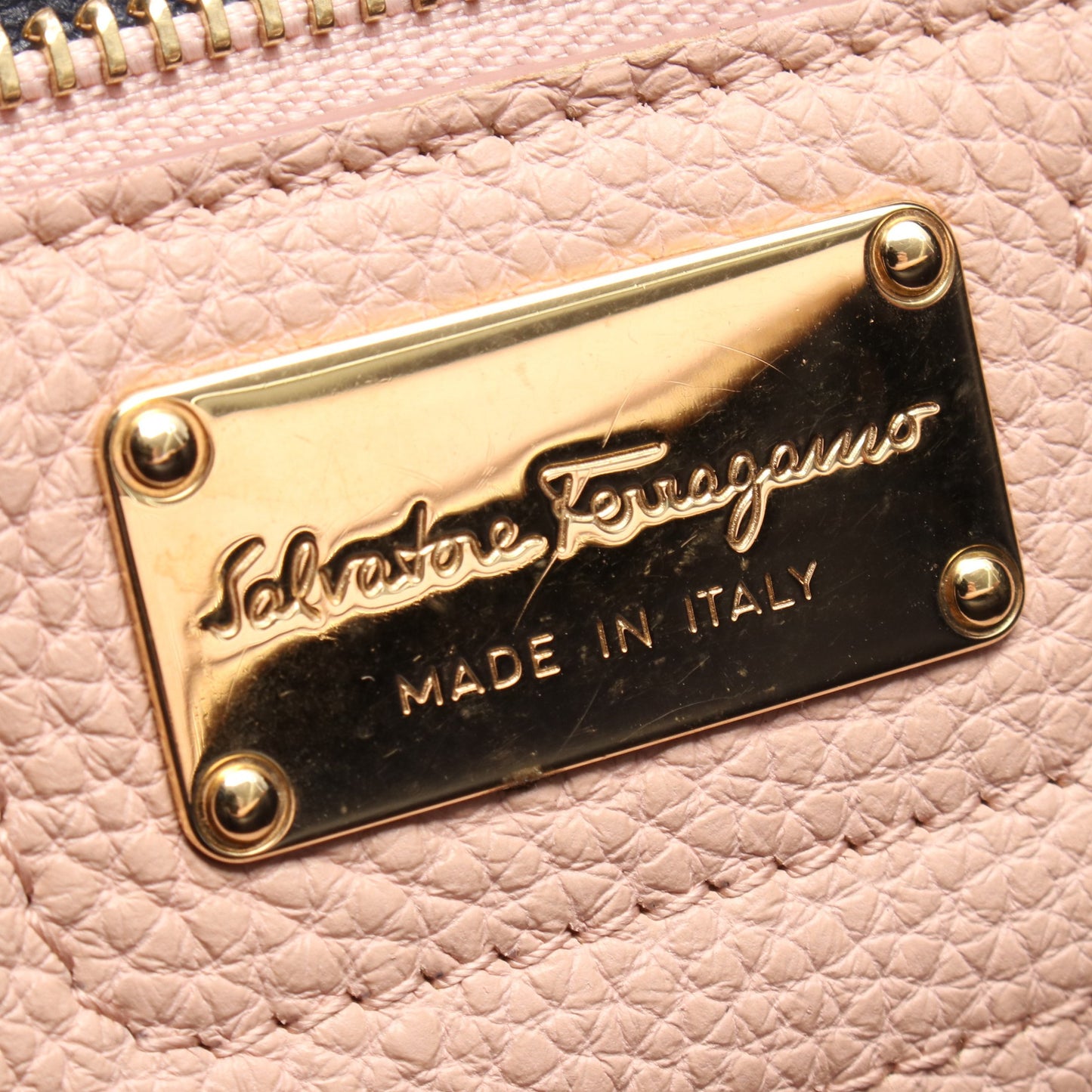 AMY エイミー ガンチーニ 2WAY ハンドバッグ レザー ライトピンク サルヴァトーレフェラガモ バッグ Salvatore Ferragamo
