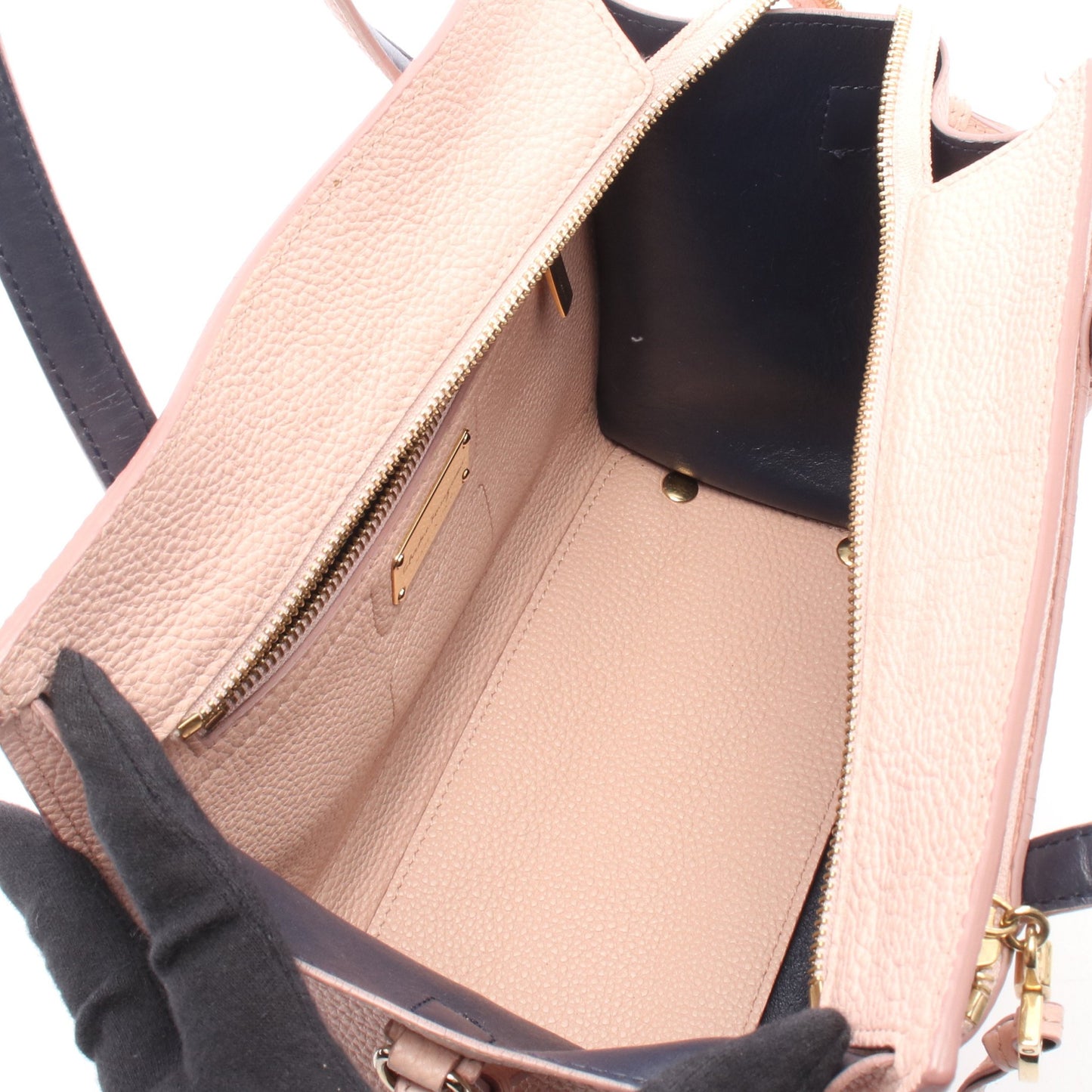 AMY エイミー ガンチーニ 2WAY ハンドバッグ レザー ライトピンク サルヴァトーレフェラガモ バッグ Salvatore Ferragamo