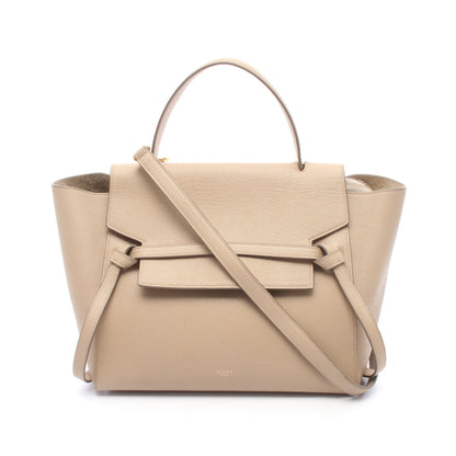 BELT BAG MINI ベルトバッグ ミニ 2WAY ハンドバッグ レザー ベージュ セリーヌ