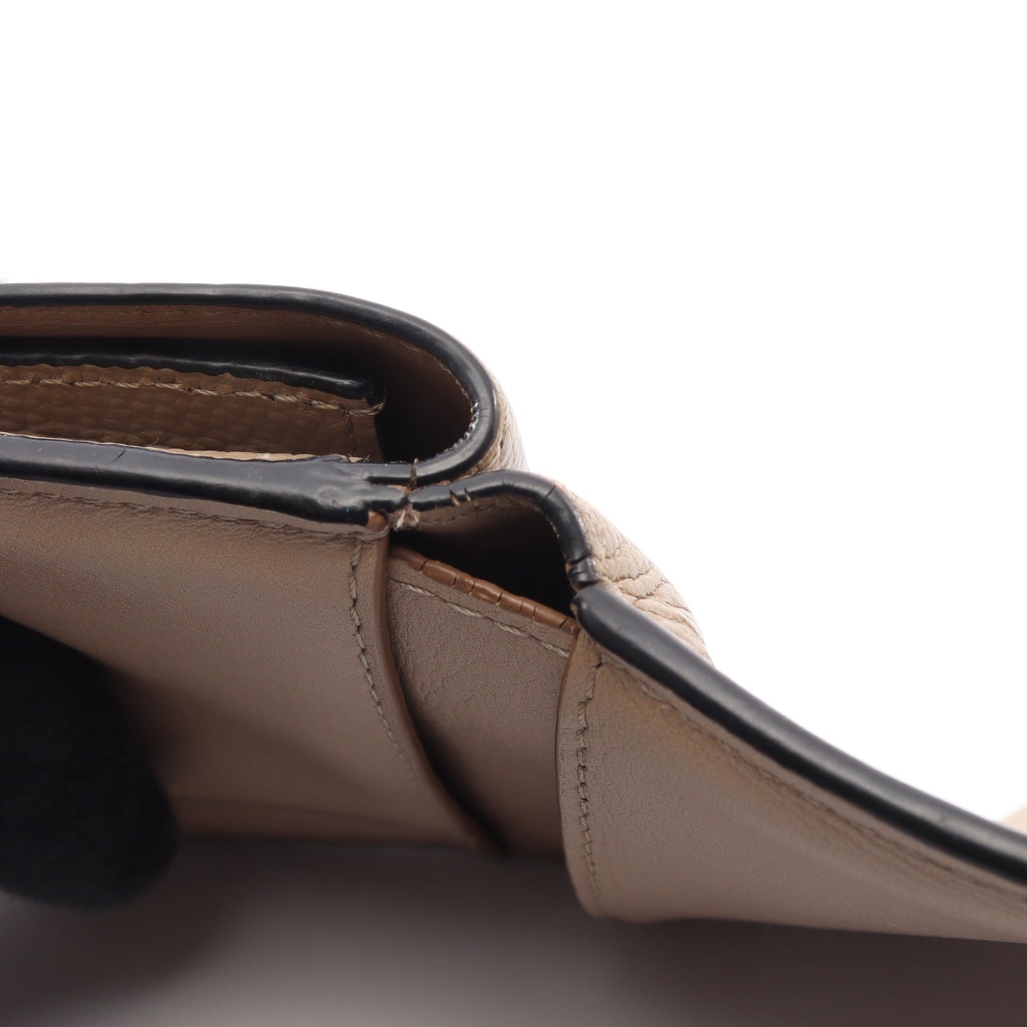 アナグラム トライフォールド 三つ折り財布 レザー ベージュ ロエベ 財布・小物 LOEWE
