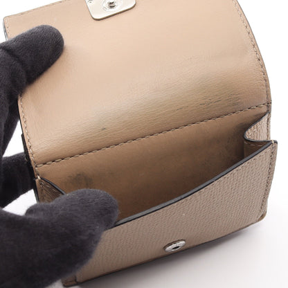 アナグラム トライフォールド 三つ折り財布 レザー ベージュ ロエベ 財布・小物 LOEWE