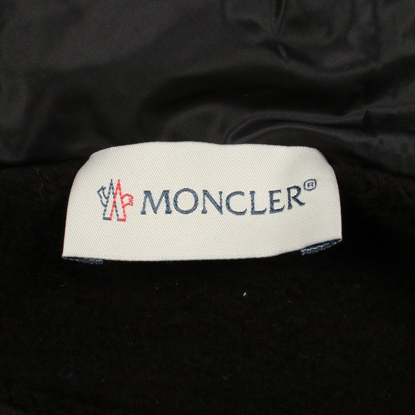 ダウン切替 裏起毛 フード付き ポンチョ コットン ナイロン ブラック モンクレール アウター MONCLER
