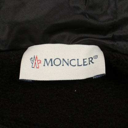 ダウン切替 裏起毛 フード付き ポンチョ コットン ナイロン ブラック モンクレール アウター MONCLER