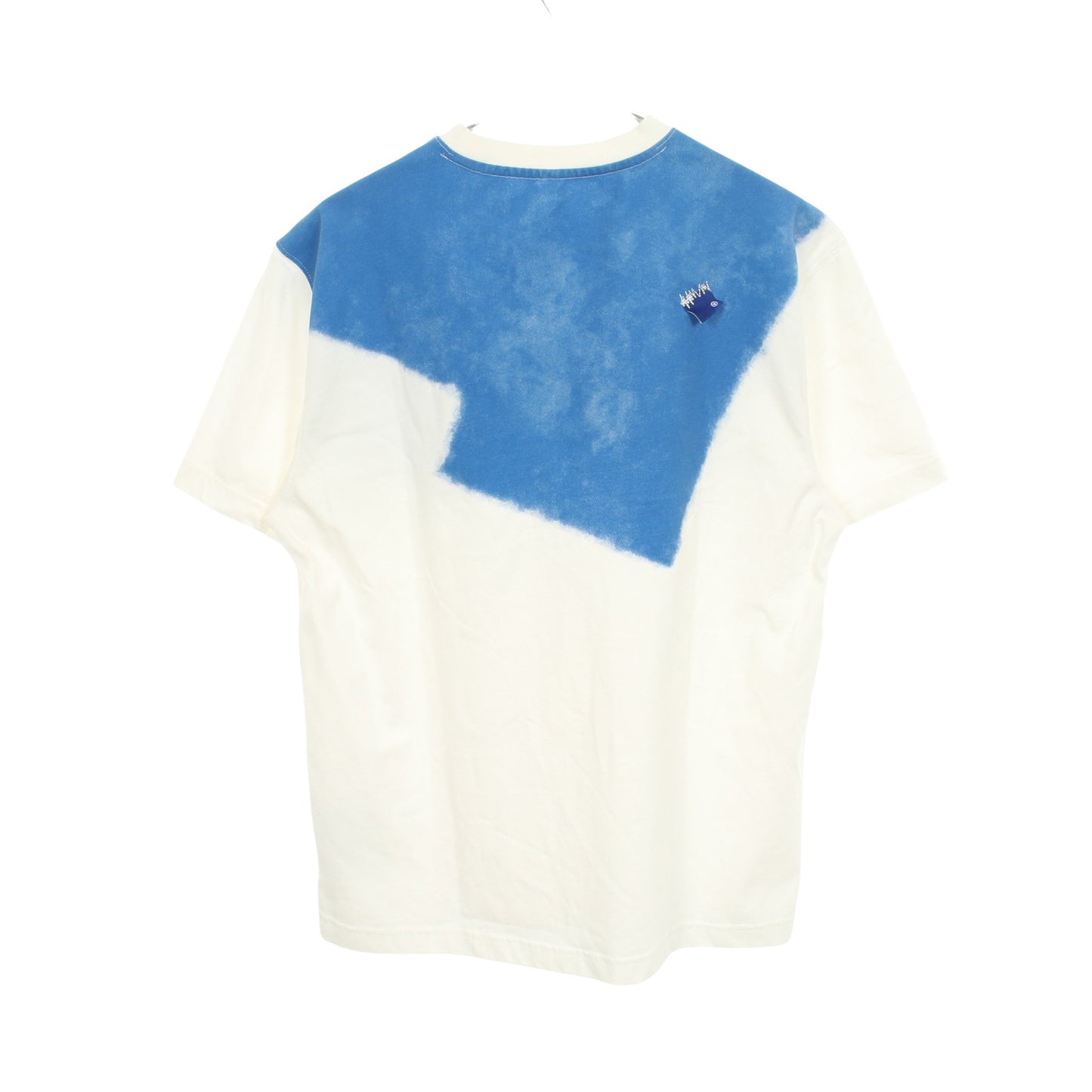 ロゴパッチ グラデーション 半袖Tシャツ コットン ホワイト ブルー アダーエラー