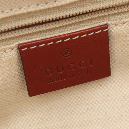 スーキー ショルダーバッグ トートバッグ キャンバス レザー ベージュ ブラウン レッドブラウン グッチ バッグ GUCCI