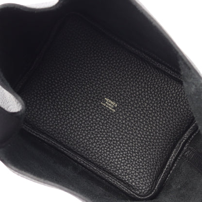 ピコタンロックPM ハンドバッグ トリヨンクレマンス ブラック ゴールド金具 K刻印 エルメス