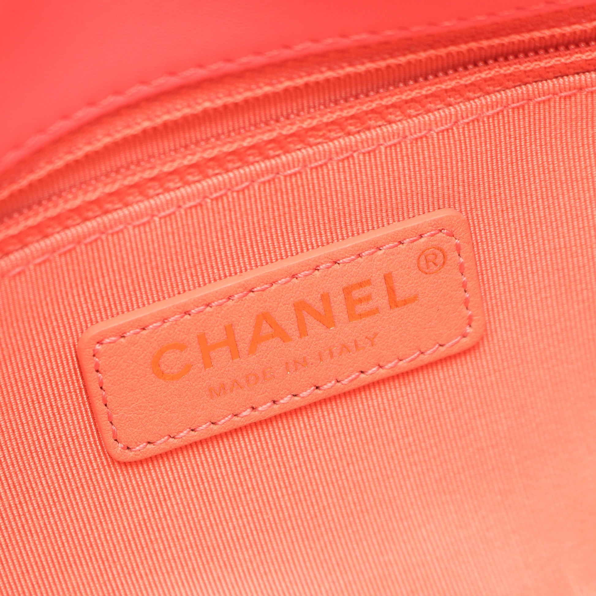 マトラッセ CHANELロゴ チェーンショルダーバッグ ラムスキン ピンク ゴールド金具 シャネル バッグ CHANEL