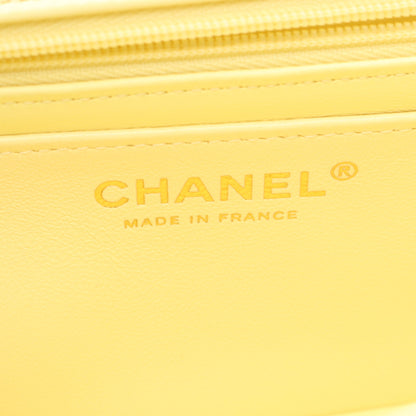 ミニマトラッセ20 チェーンショルダーバッグ ツイード アイボリー ブラック ゴールド金具 シャネル