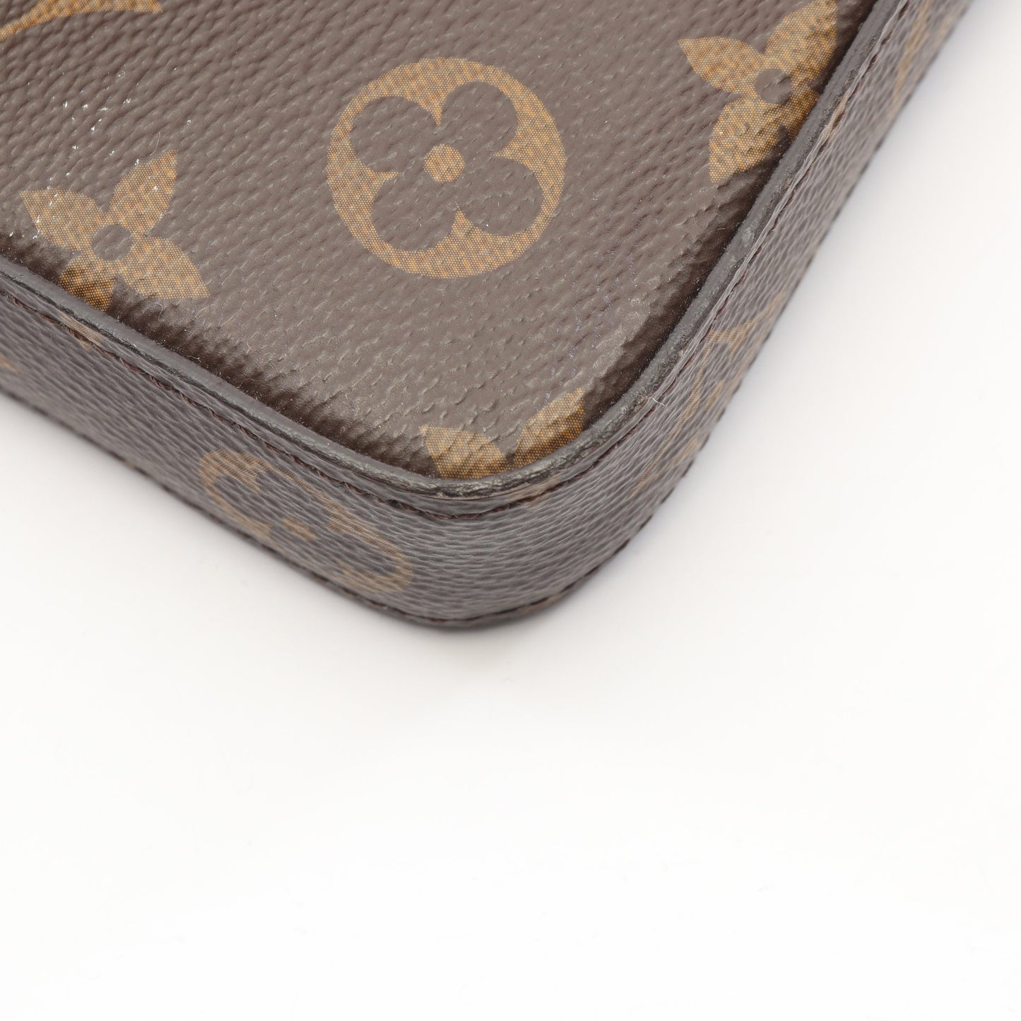 ポシェット フェリシー モノグラム フューシャ チェーンウォレット PVC レザー ブラウン ルイヴィトン バッグ LOUIS VUITTON