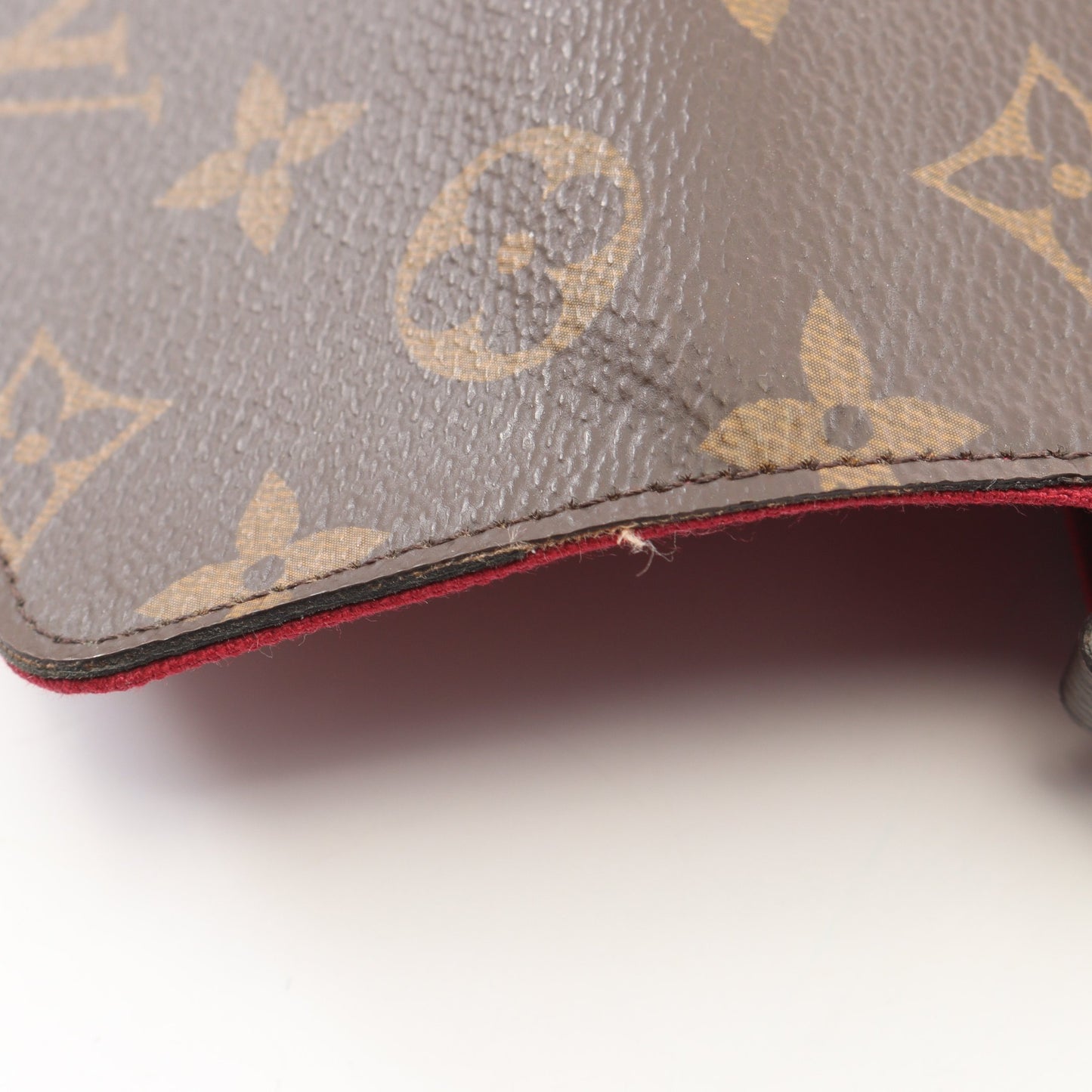 ポシェット フェリシー モノグラム フューシャ チェーンウォレット PVC レザー ブラウン ルイヴィトン バッグ LOUIS VUITTON