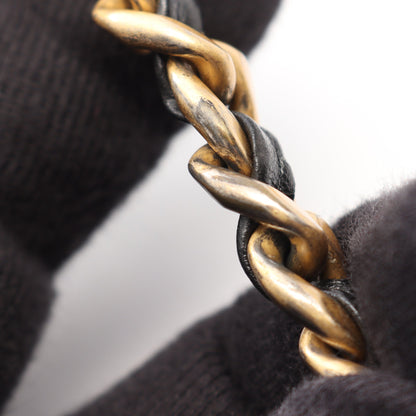 マトラッセ 2WAY チェーンショルダーバッグ レザー ブラック ゴールド金具 シャネル バッグ CHANEL