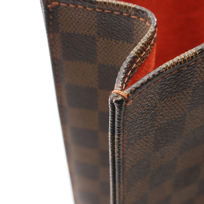 サックプラ ダミエエベヌ ハンドバッグ トートバッグ PVC レザー ブラウン ルイヴィトン バッグ LOUIS VUITTON