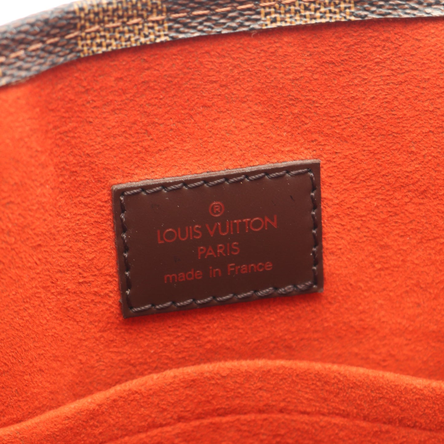 サックプラ ダミエエベヌ ハンドバッグ トートバッグ PVC レザー ブラウン ルイヴィトン バッグ LOUIS VUITTON
