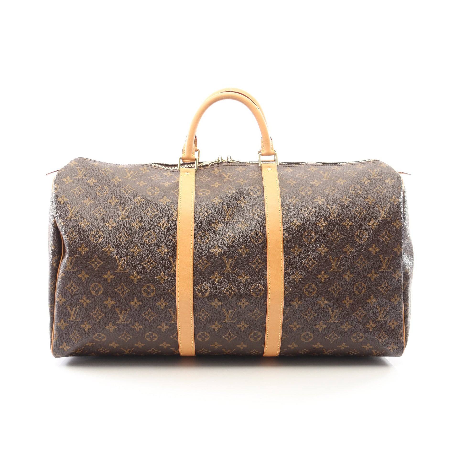 キーポル55 モノグラム ボストンバッグ PVC レザー ブラウン ルイヴィトン バッグ LOUIS VUITTON