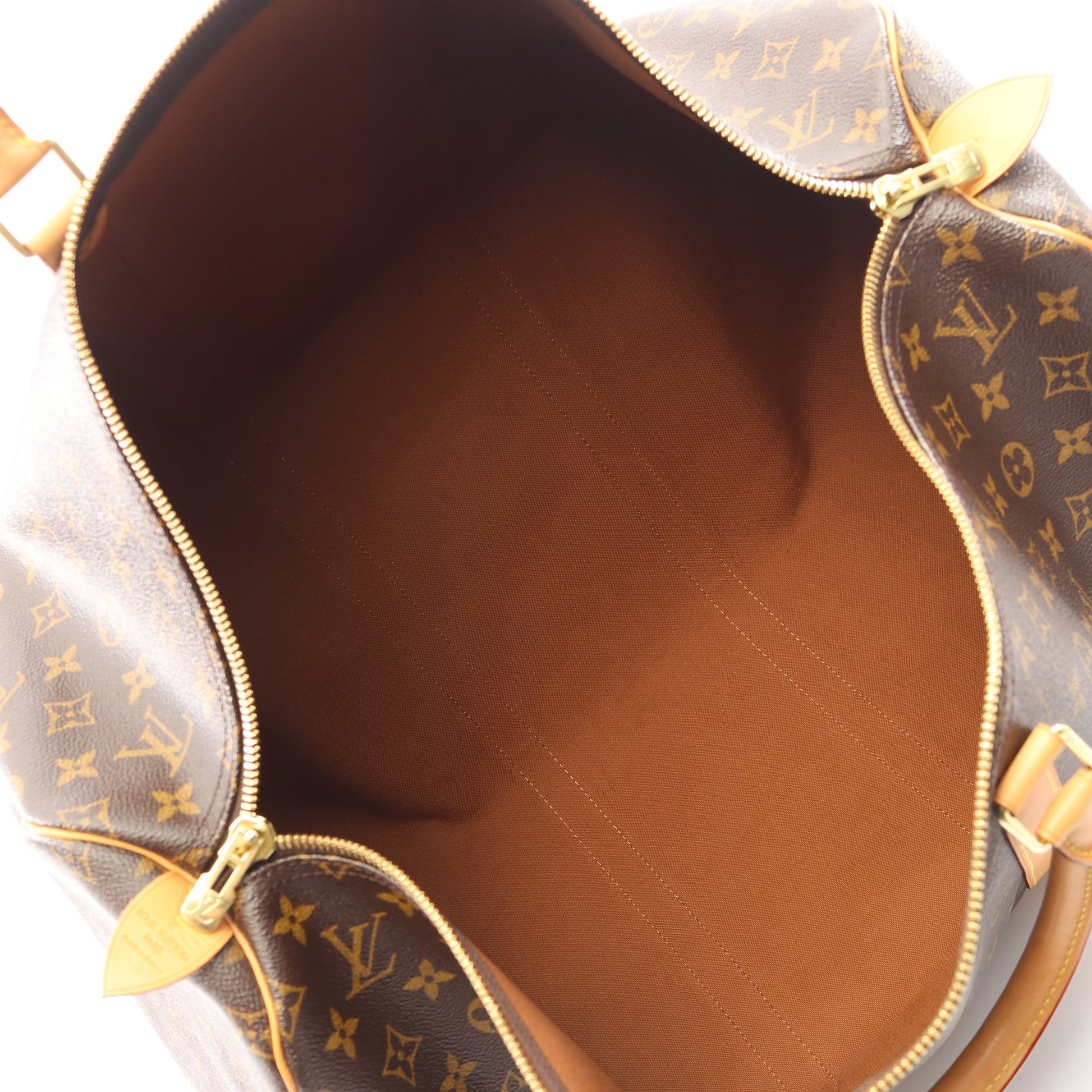 キーポル55 モノグラム ボストンバッグ PVC レザー ブラウン ルイヴィトン バッグ LOUIS VUITTON