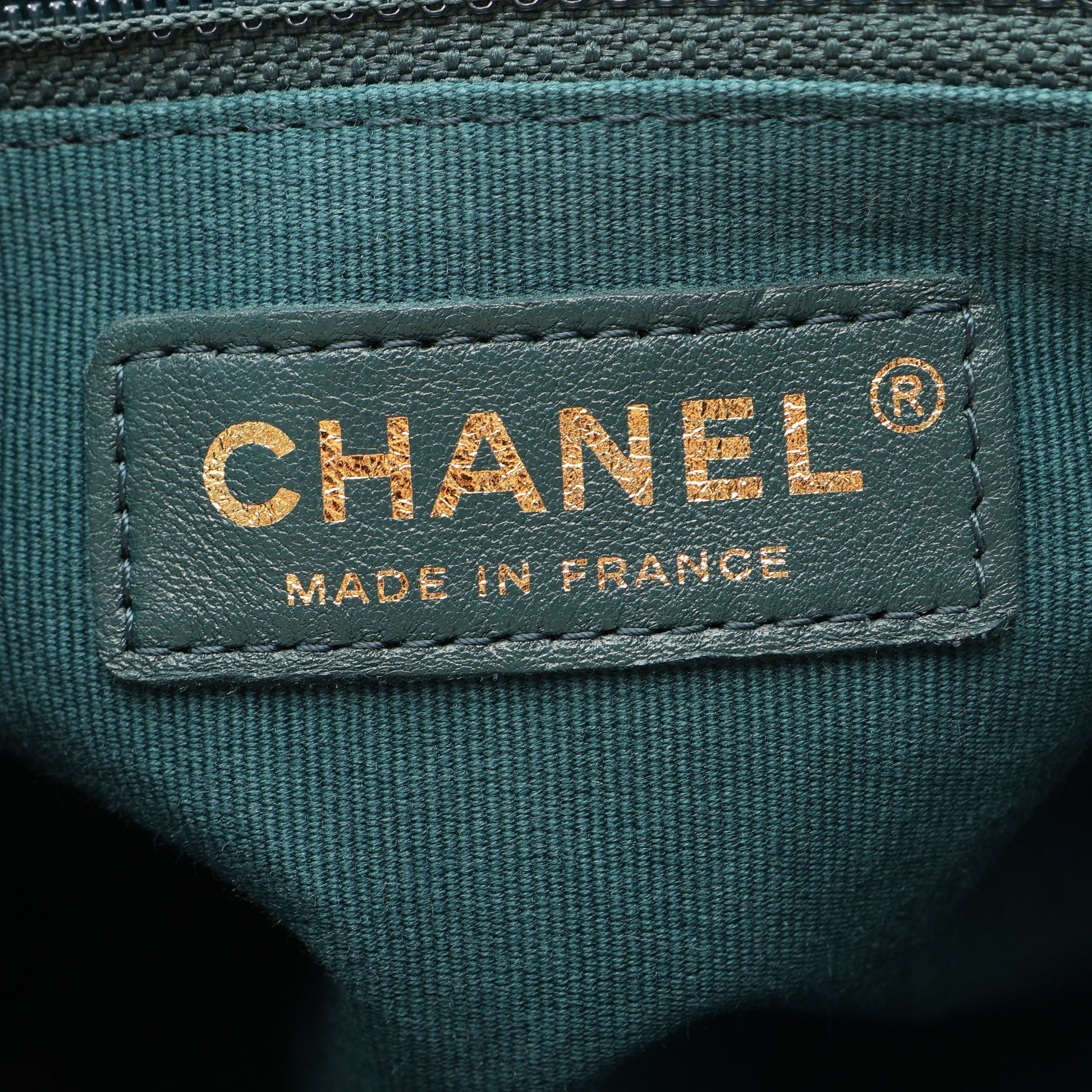 マトラッセ チェーンショルダーバッグ ラムスキン グリーン ゴールド金具 シャネル バッグ CHANEL
