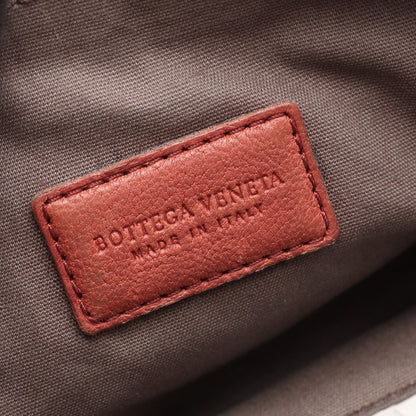 イントレチャート ポーチ レザー レッドブラウン ボッテガヴェネタ 財布・小物 BOTTEGA VENETA