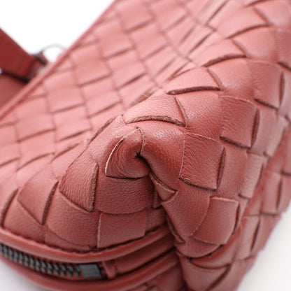 イントレチャート ポーチ レザー レッドブラウン ボッテガヴェネタ 財布・小物 BOTTEGA VENETA