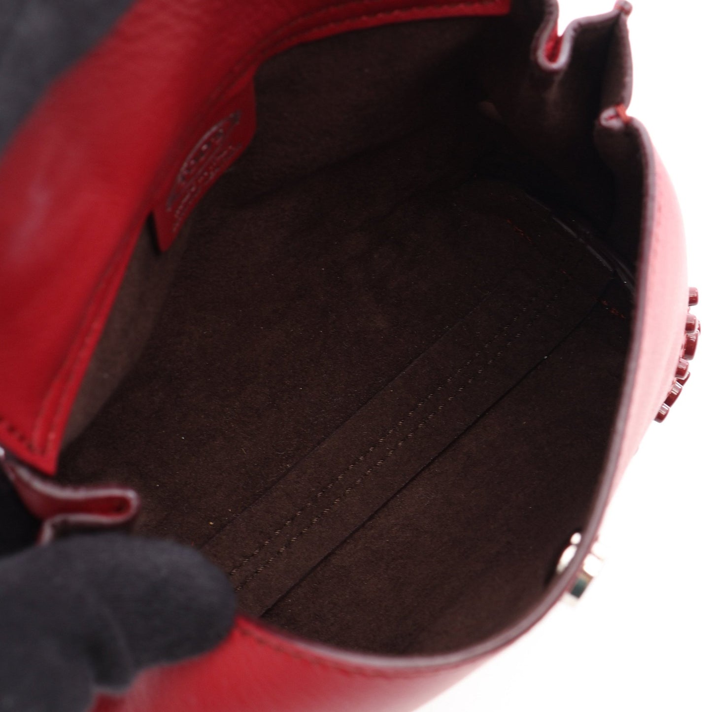 WAVE BAG ウェーブバッグ ミニ 2WAY ハンドバッグ レザー レッド トッズ