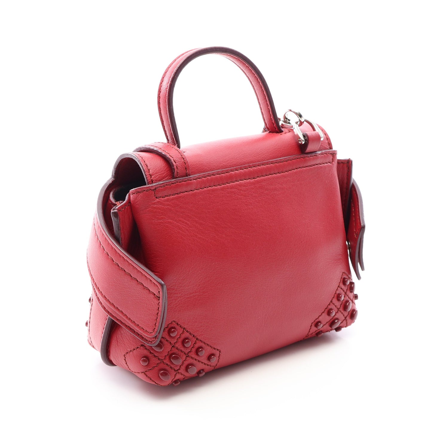 WAVE BAG ウェーブバッグ ミニ 2WAY ハンドバッグ レザー レッド トッズ
