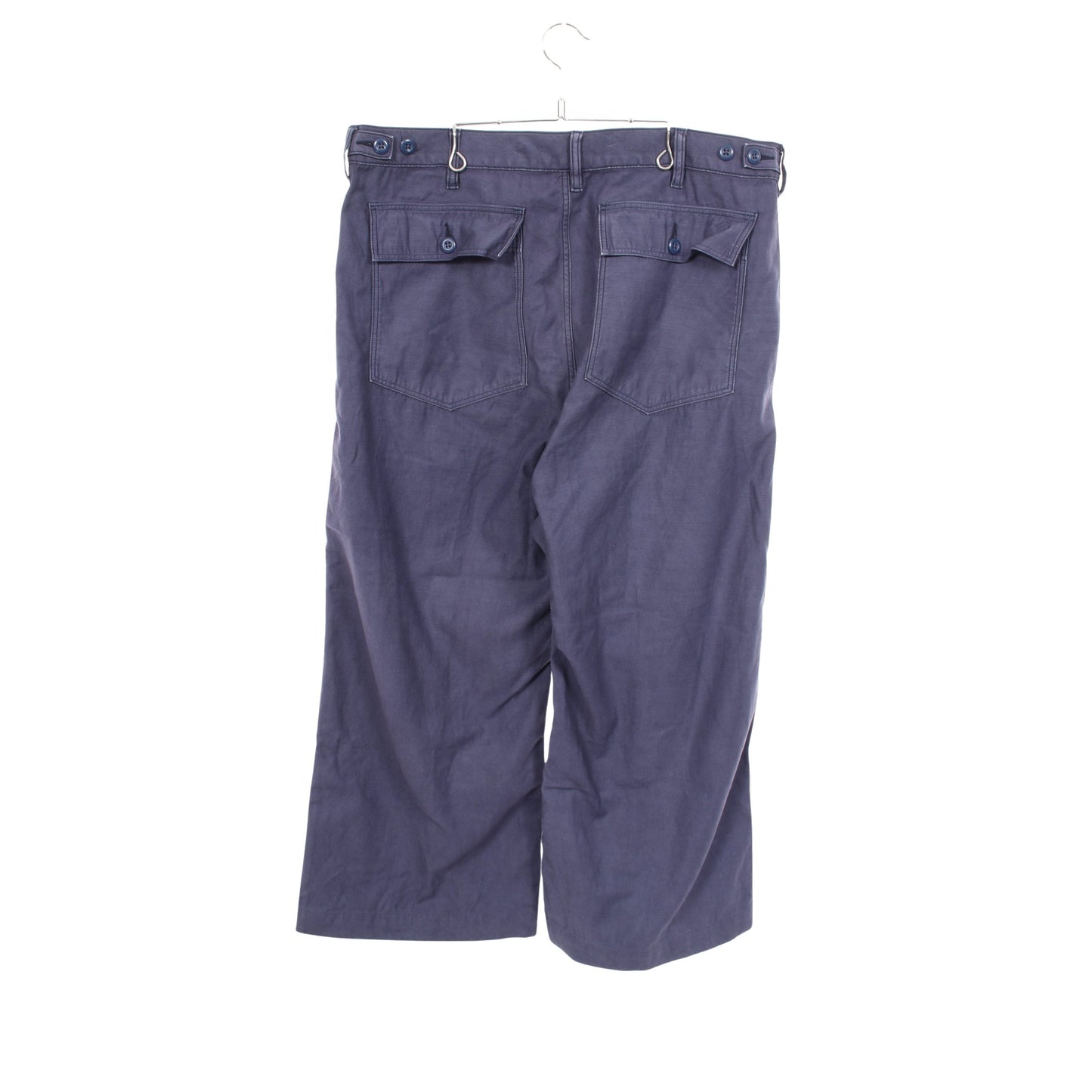 The Ricky Wide Leg Crop Pant ヴィンテージ加工 ワイドパンツ コットン パープル ポロラルフローレン