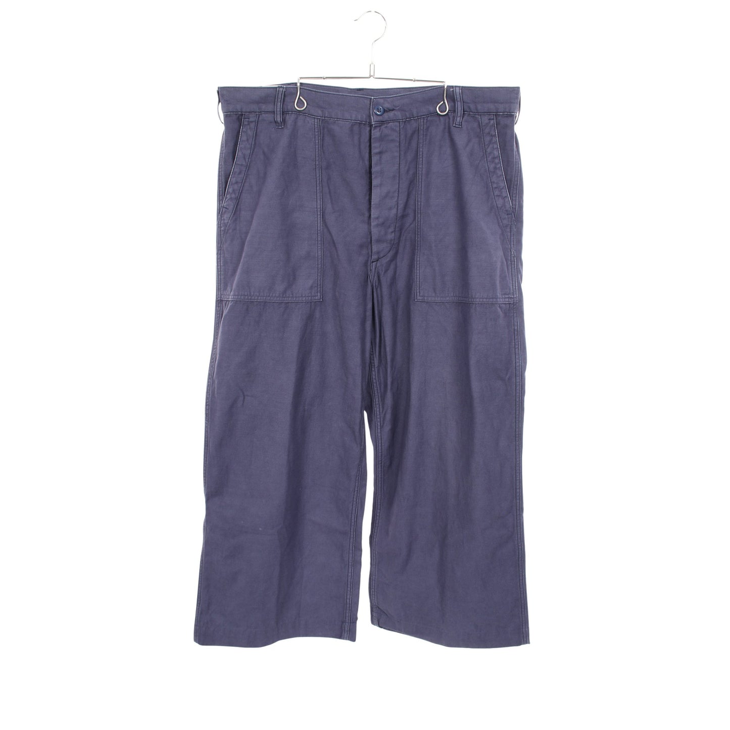 The Ricky Wide Leg Crop Pant ヴィンテージ加工 ワイドパンツ コットン パープル ポロラルフローレン
