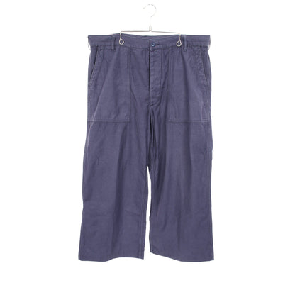 The Ricky Wide Leg Crop Pant ヴィンテージ加工 ワイドパンツ コットン パープル ポロラルフローレン