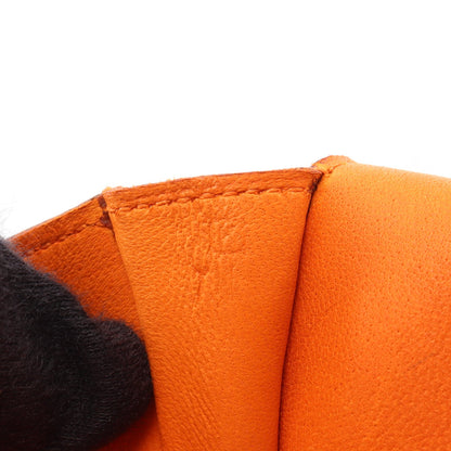 ドゴン ポッシュ オレンジ ウエストバッグ ボディバッグ トゴ オレンジ シルバー金具 □F刻印 エルメス バッグ HERMES