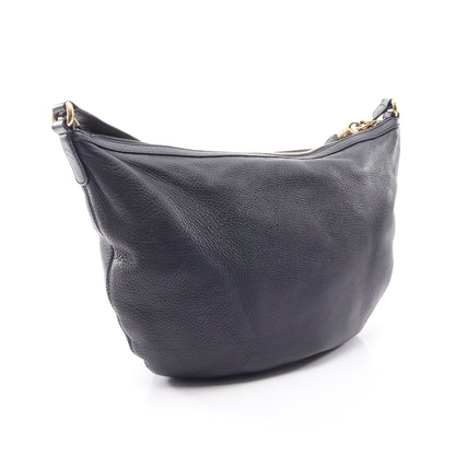 ソーホー インターロッキングG ショルダーバッグ レザー ネイビー グッチ バッグ GUCCI