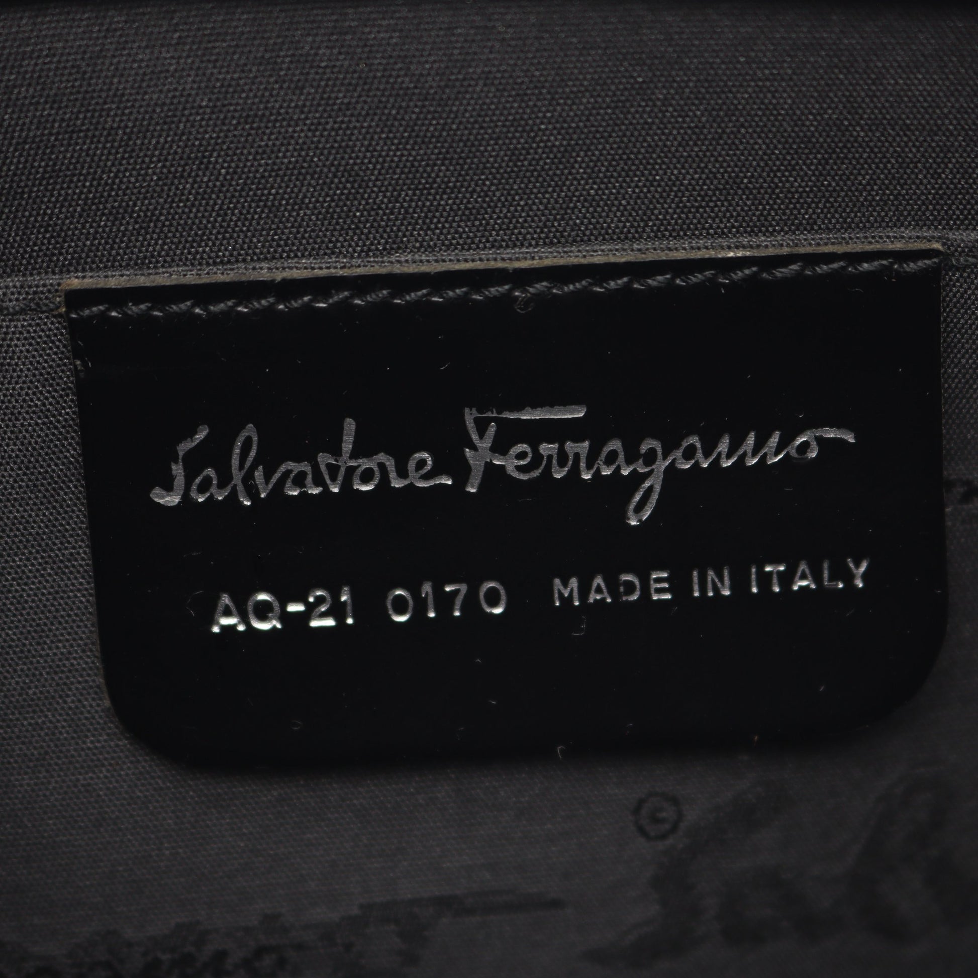 ガンチーニ ワンショルダーバッグ レザー ブラック サルヴァトーレフェラガモ バッグ Salvatore Ferragamo