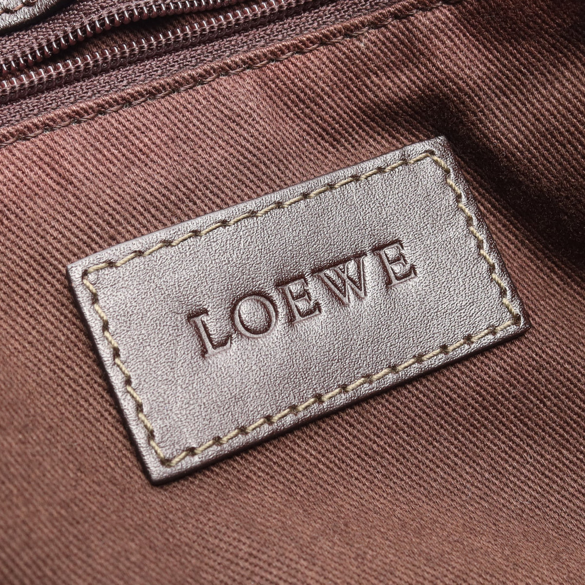 リピート アナグラム ショルダーバッグ トートバッグ レザー PVC ダークブラウン ロエベ バッグ LOEWE