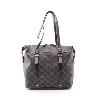 リピート アナグラム ショルダーバッグ トートバッグ レザー PVC ダークブラウン ロエベ バッグ LOEWE