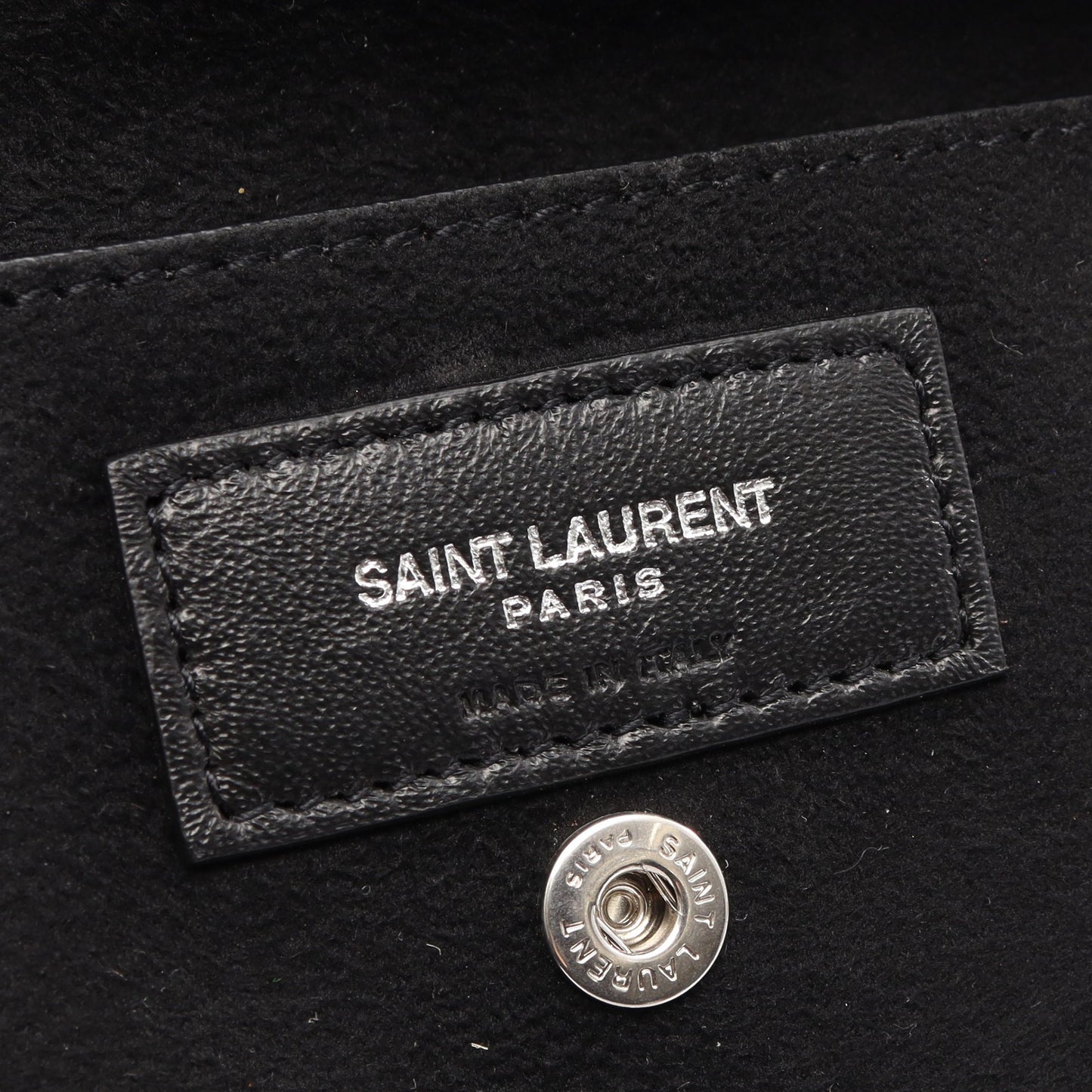 TEDDY テディ ポーチ付き 巾着 チェーンショルダーバッグ レザー アイボリー サンローランパリ バッグ SAINT LAURENT PARIS