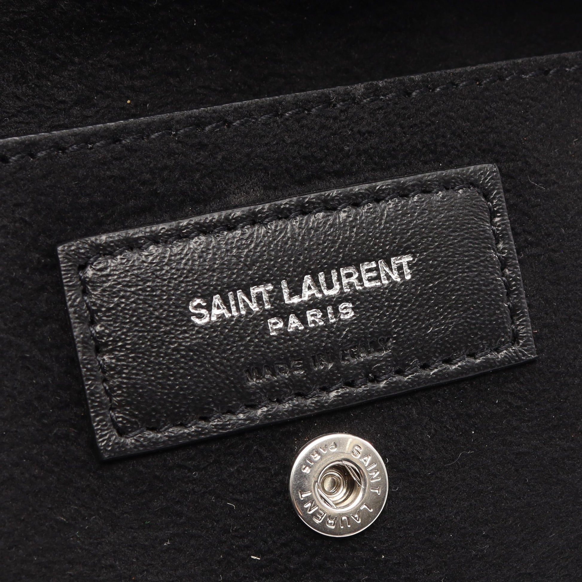 TEDDY テディ ポーチ付き 巾着 チェーンショルダーバッグ レザー アイボリー サンローランパリ バッグ SAINT LAURENT PARIS