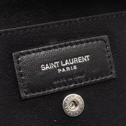 TEDDY テディ ポーチ付き 巾着 チェーンショルダーバッグ レザー アイボリー サンローランパリ バッグ SAINT LAURENT PARIS