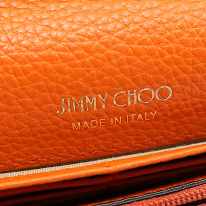 スタースタッズ 二つ折り長財布 レザー オレンジ ジミーチュウ 財布・小物 JIMMY CHOO