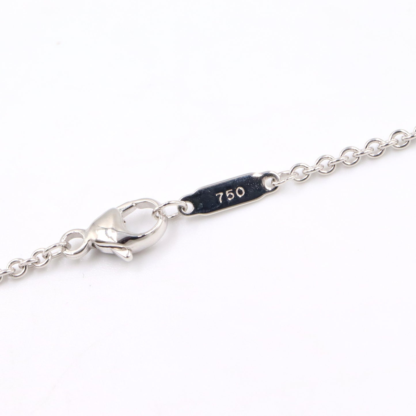 1837 バー ネックレス 1PD ネックレス K18WG ダイヤモンド ホワイトゴールド クリア ティファニー